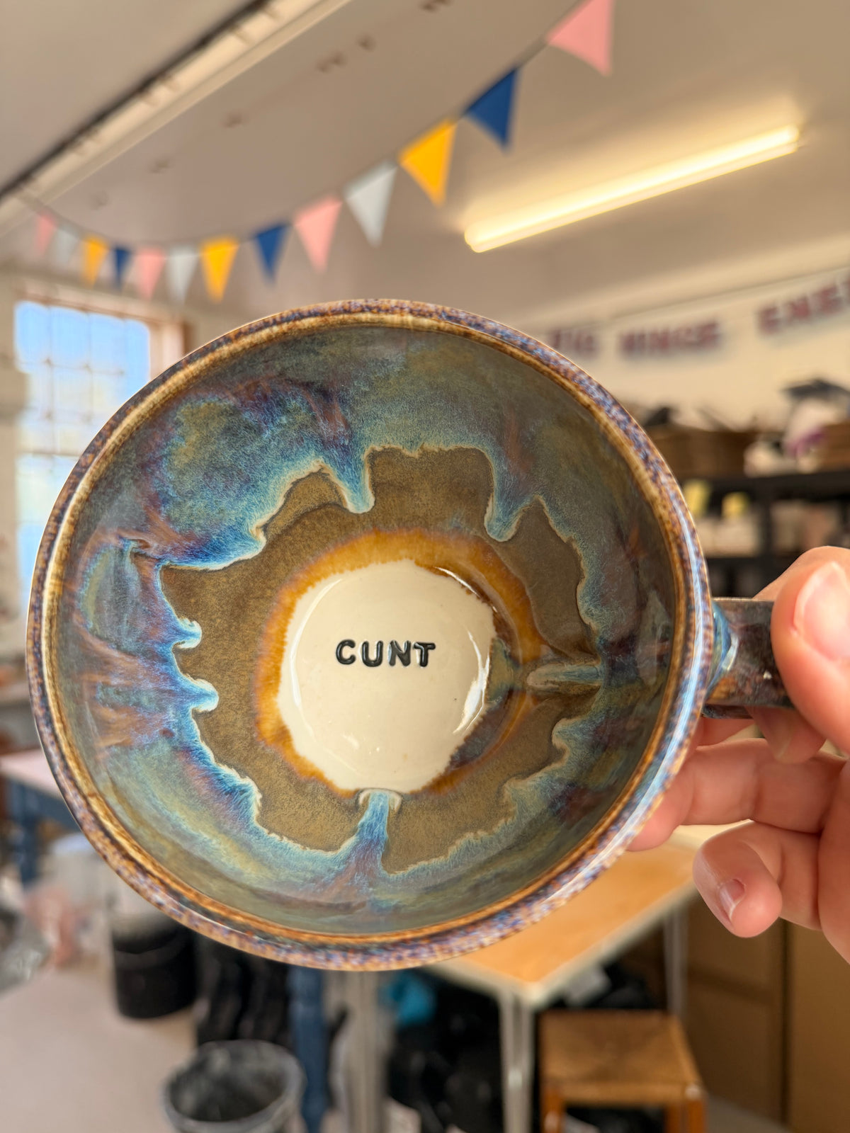 Handmade Sweary Jumbo Janice Mug - CUNT