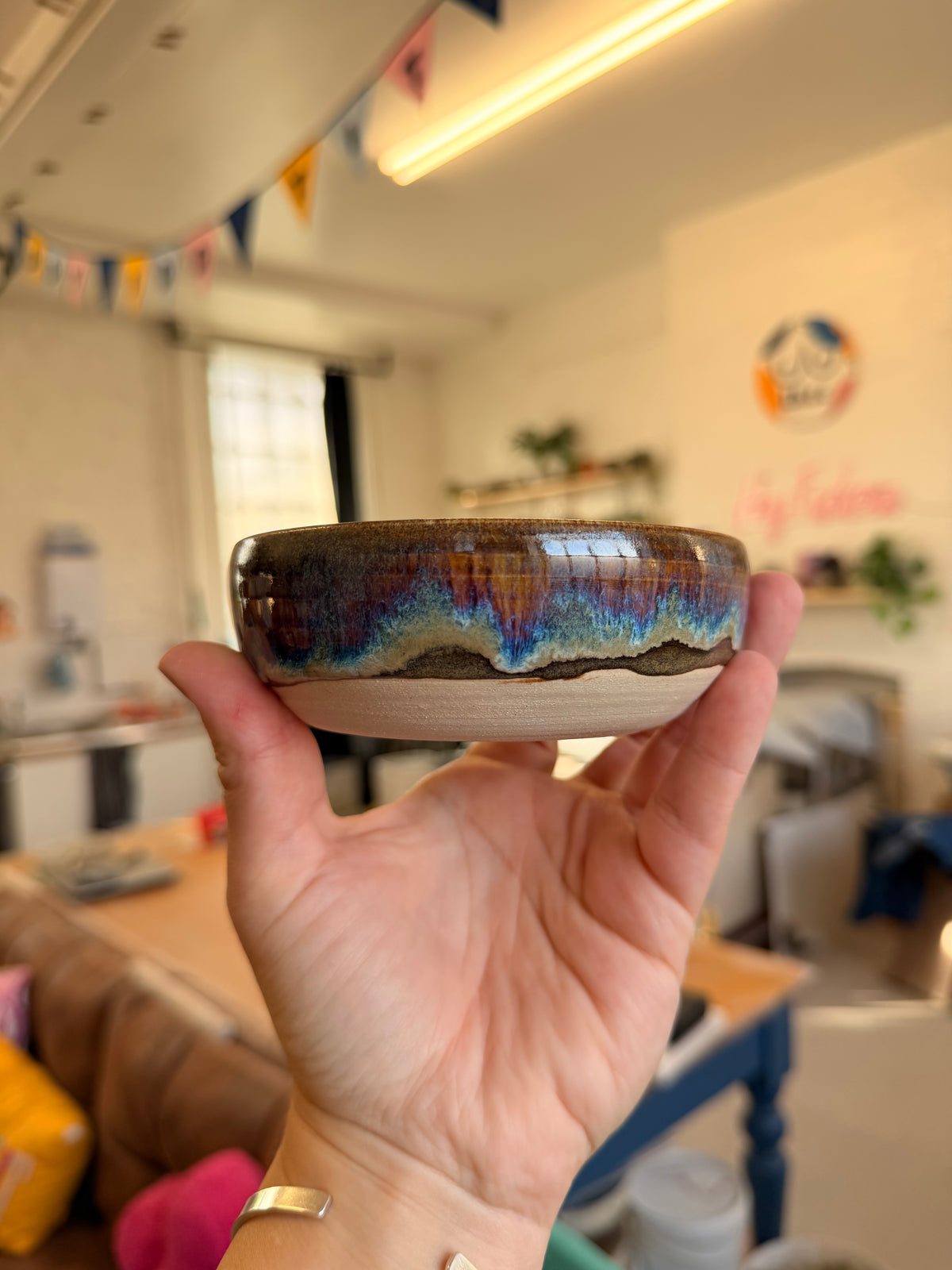 Small Wheel Thrown Snack Bowl - FAT CUNT