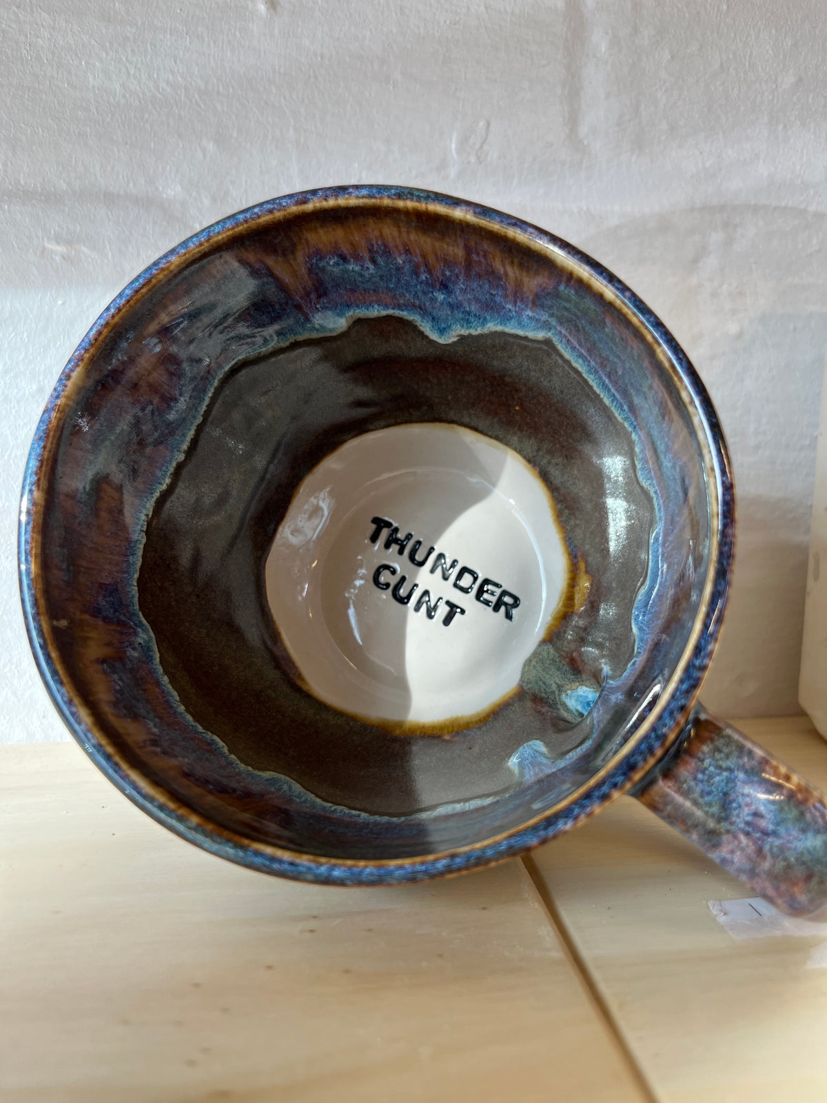 Handmade Sweary Jumbo Janice Mug - THUNDER CUNT