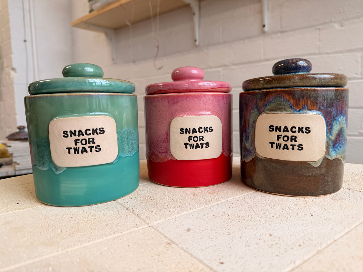 Handmade Lightning Snack Jar - SNACKS FOR TWATS