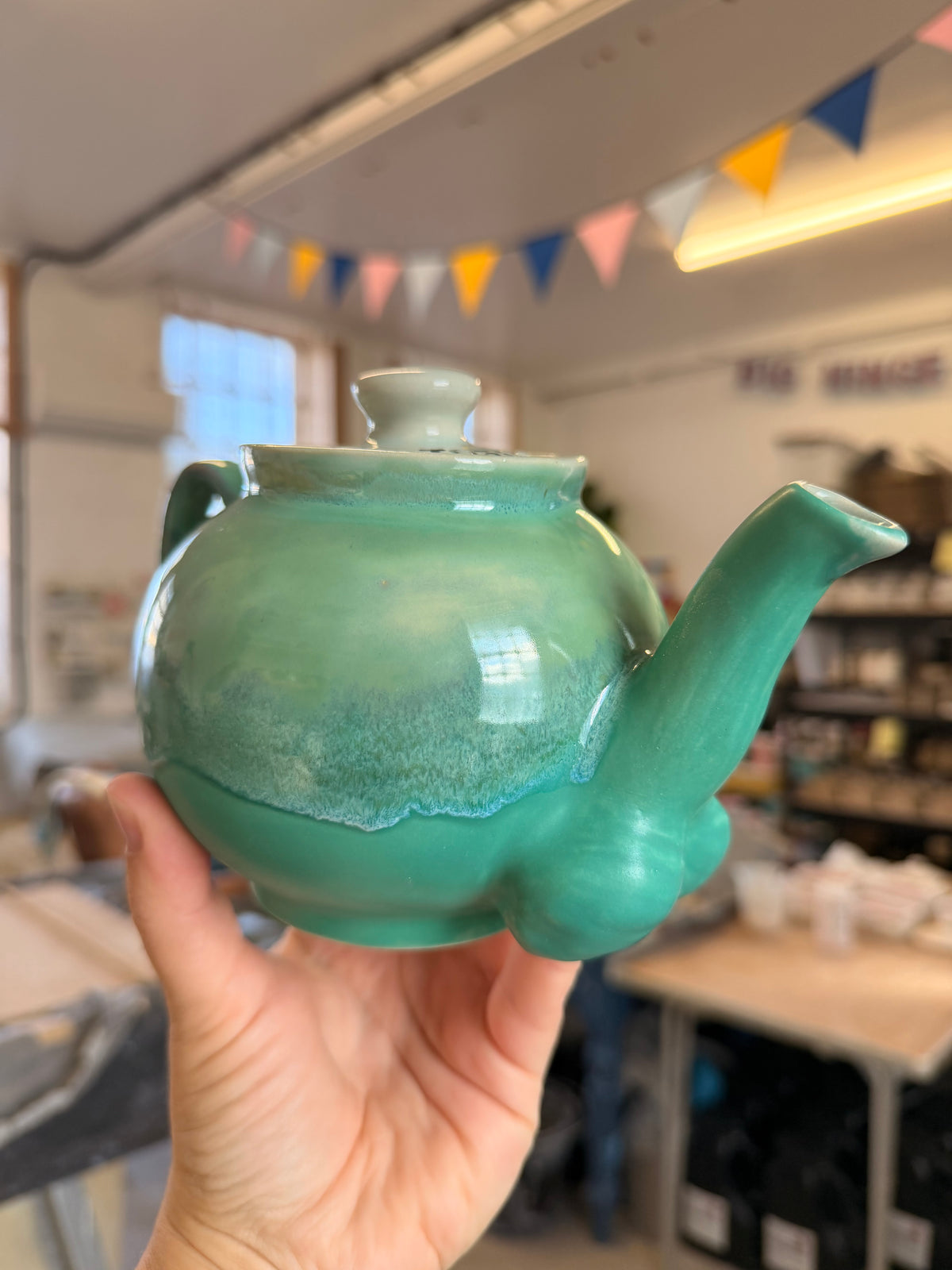 Tosspot Teapot - Green