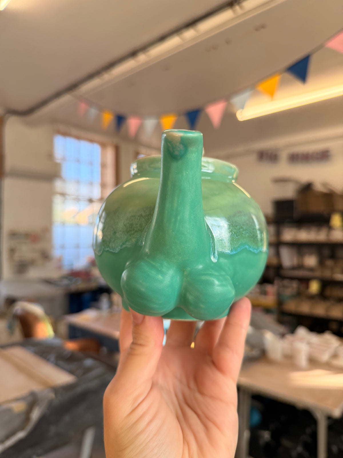 Tosspot Teapot - Green