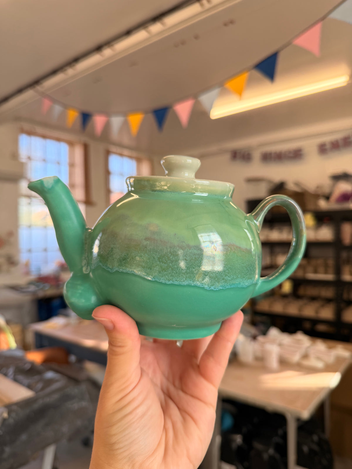 Tosspot Teapot - Green