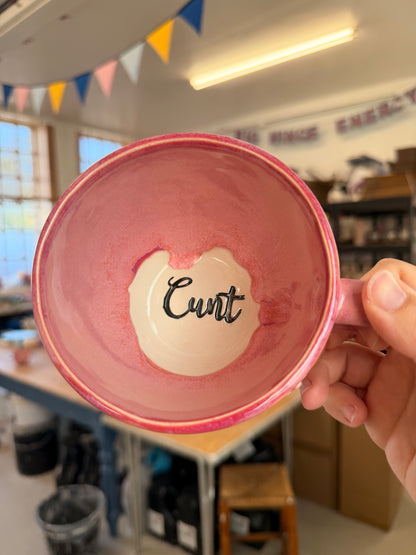 Jumbo Flower power Ceramic Cup - CUNT