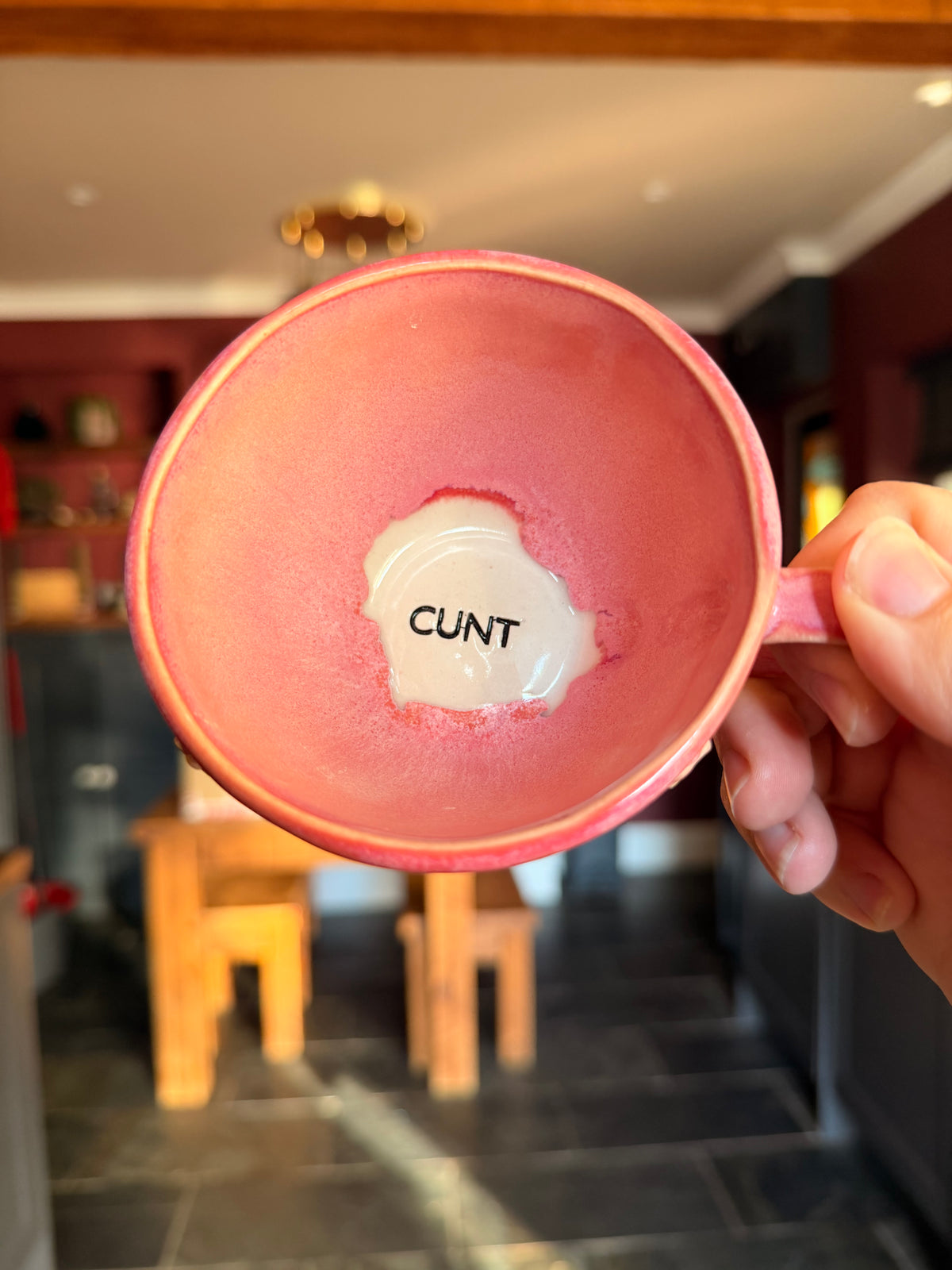 SECONDS Small Flower power Ceramic Cup - CUNT