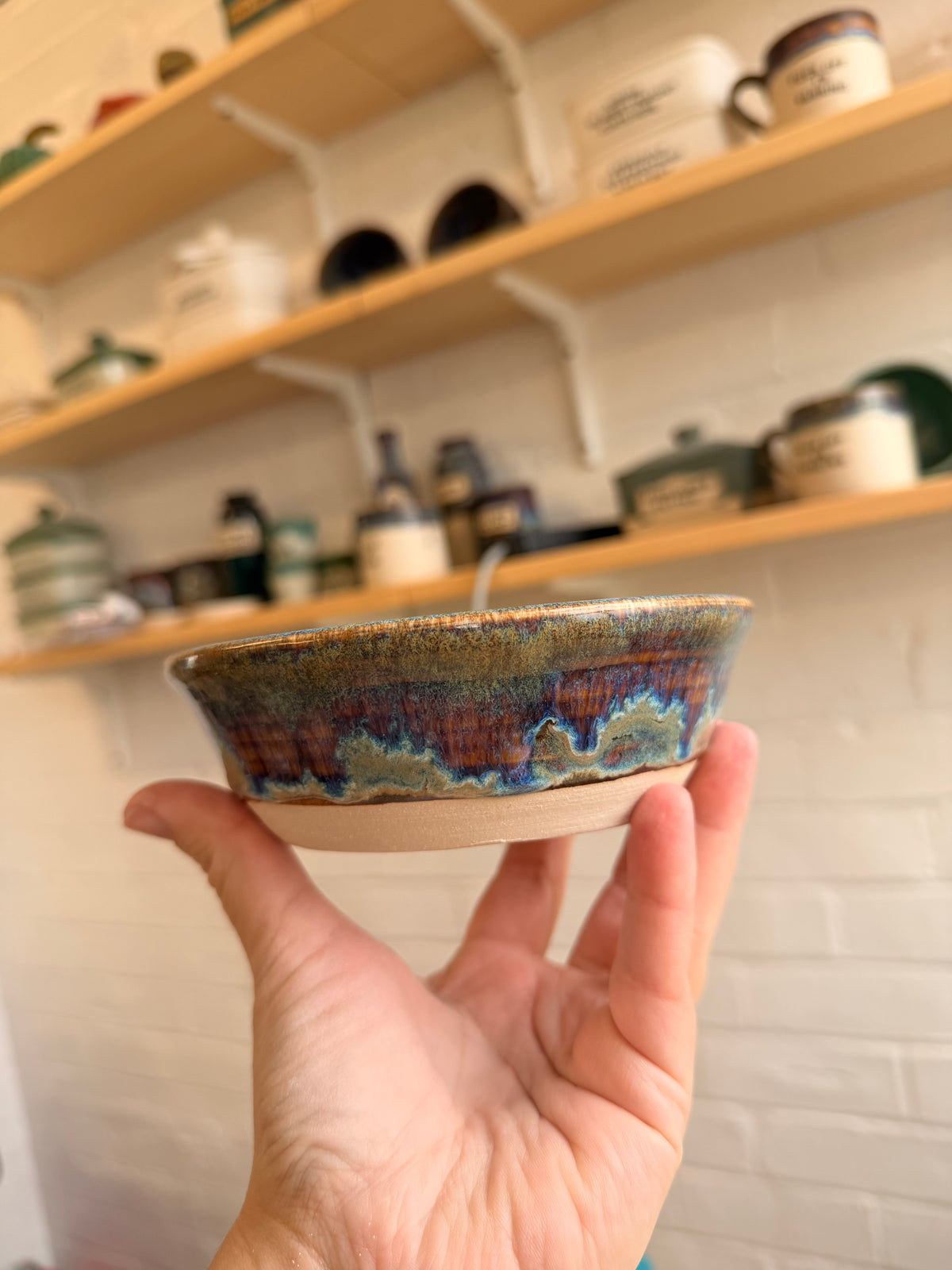 Small Handmade Snack Bowl -  GREEDY BITCH