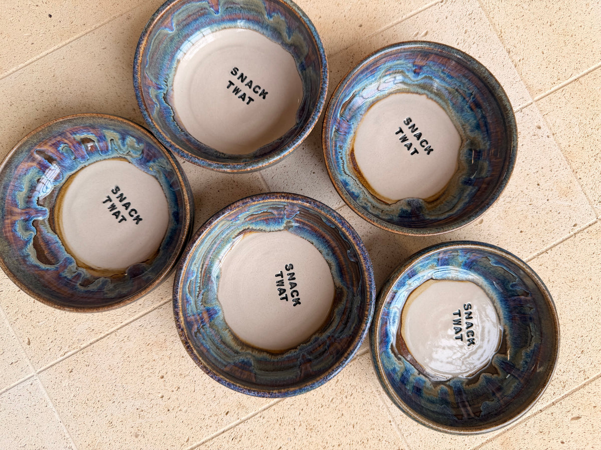 Small Handmade Snack Bowl - SNACK TWAT