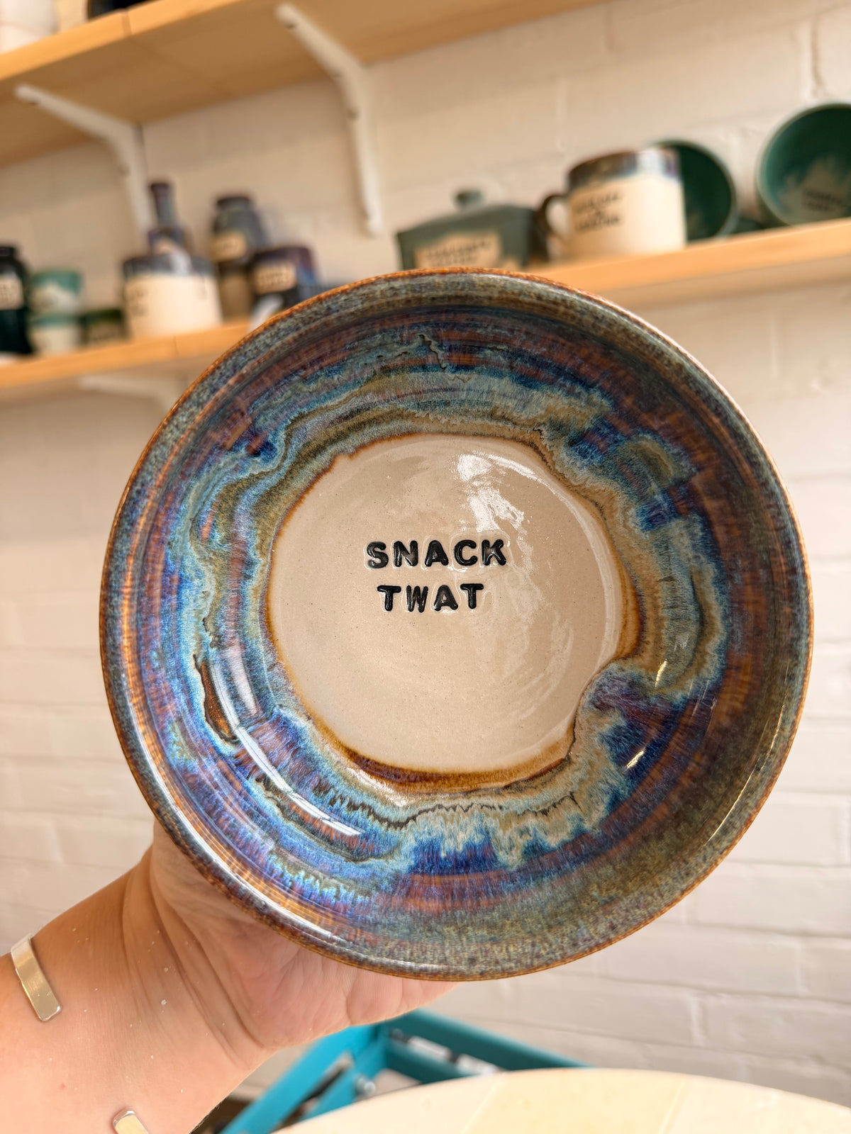 Small Handmade Snack Bowl - SNACK TWAT