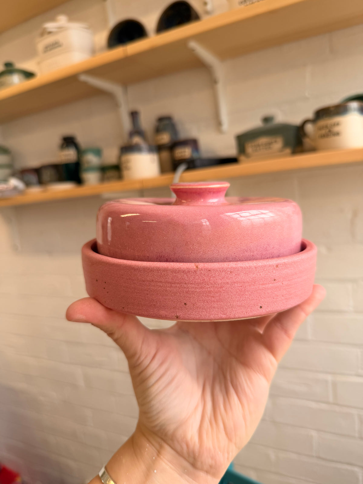 ONE OFF Wheel Thrown Butter Dish- SPREAD ME LIKE THE BUTTERY SLUT I AM
