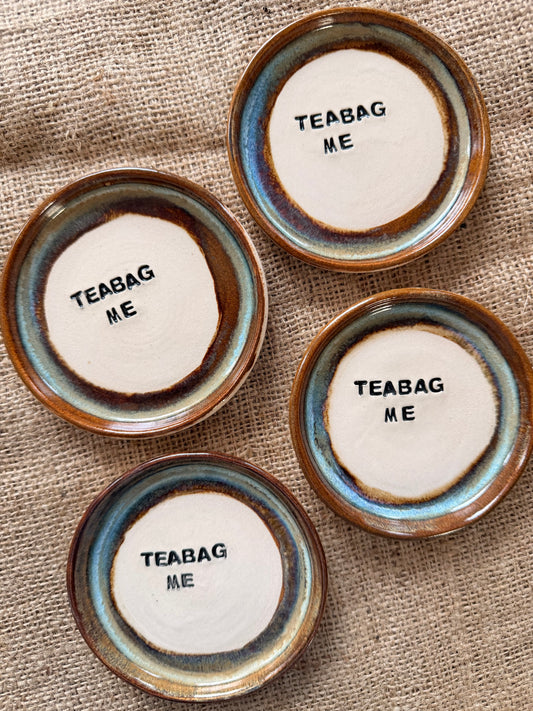 Wheel Thrown Dish - TEABAG ME