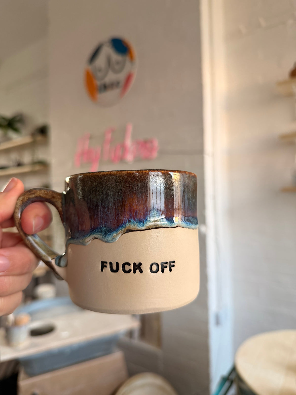 MADE TO ORDER  -  FUCK OFF I'M..... Mug (11-13 weeks)
