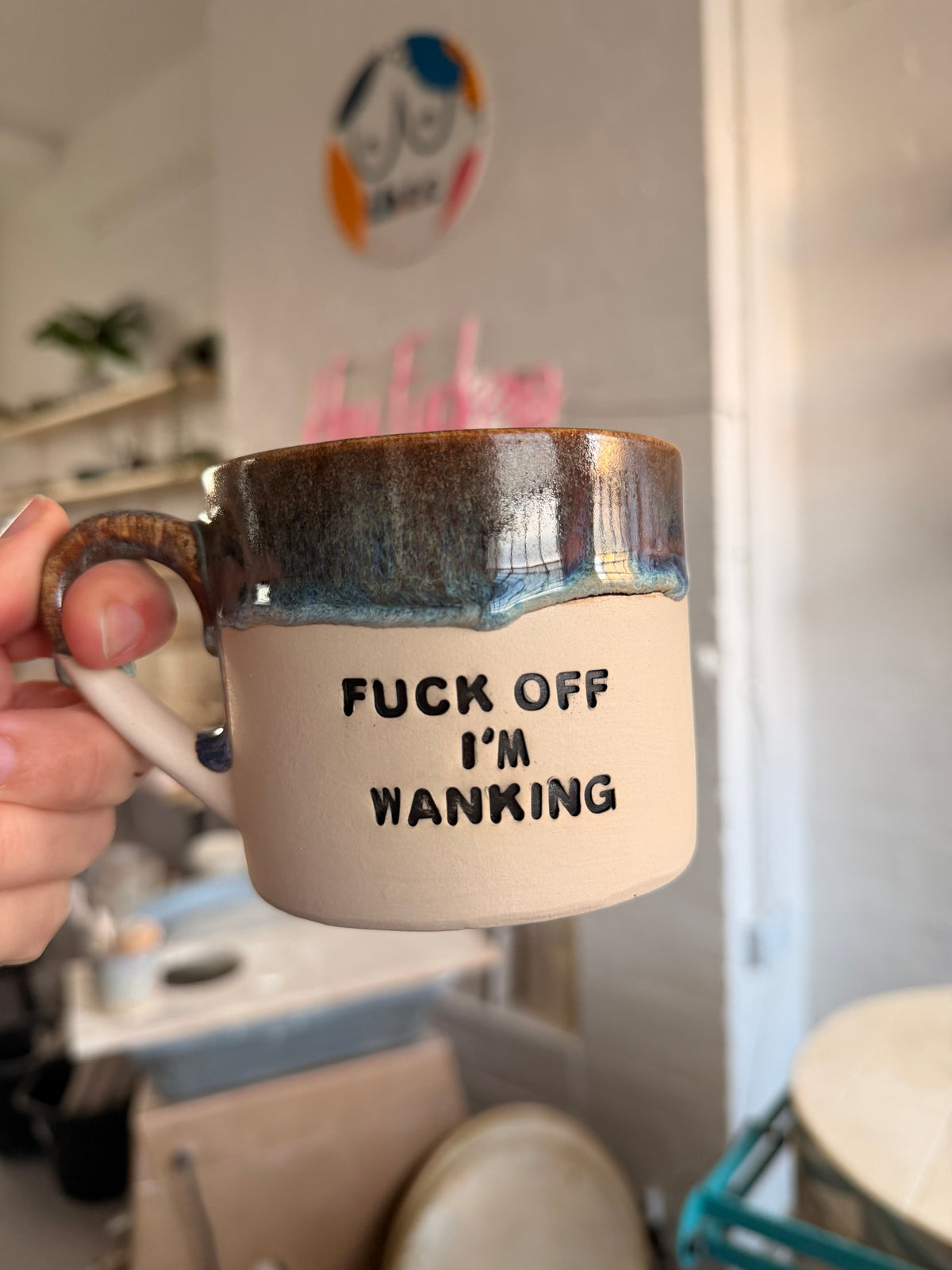 MADE TO ORDER  -  FUCK OFF I'M..... Mug (11-13 weeks)