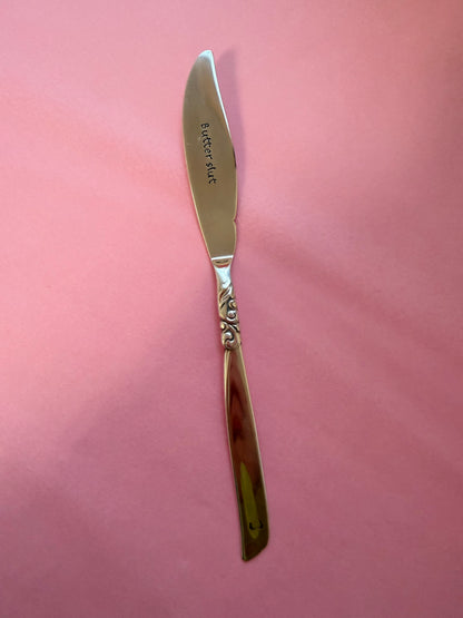 Hand Stamped Butter Knife