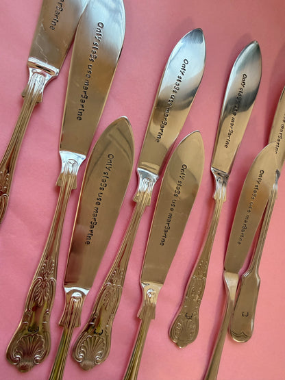 Hand Stamped Butter Knife