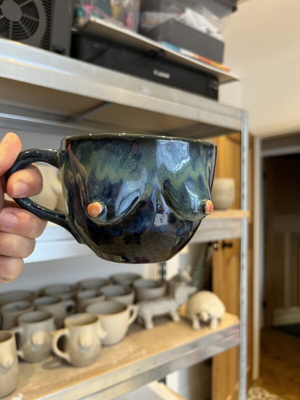 MADE TO ORDER Jumbo Galaxy Boob Mugs (11-13 weeks)