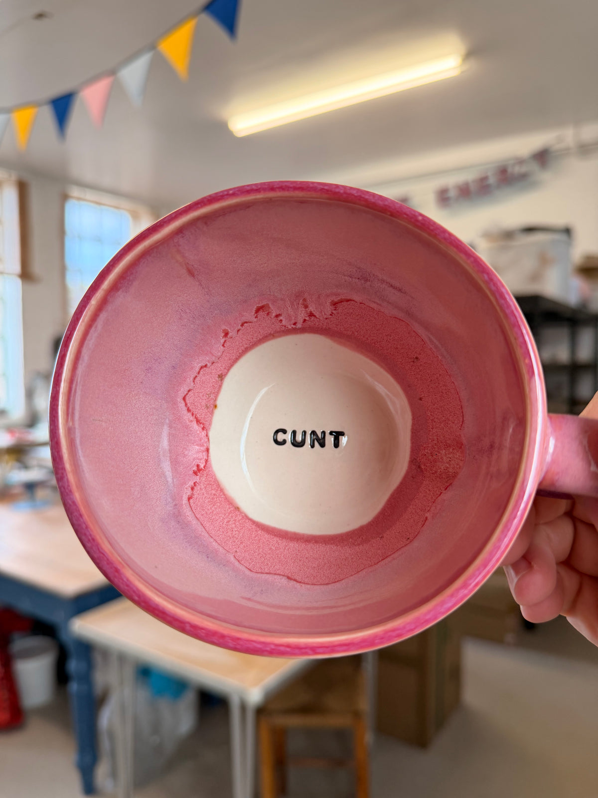 Handmade Sweary Jumbo Janice Mug  - CUNT