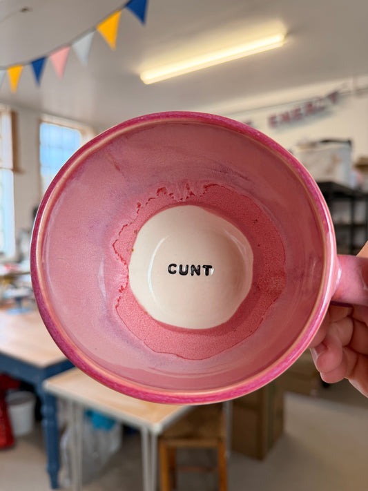 Handmade Sweary Jumbo Janice Mug  - CUNT