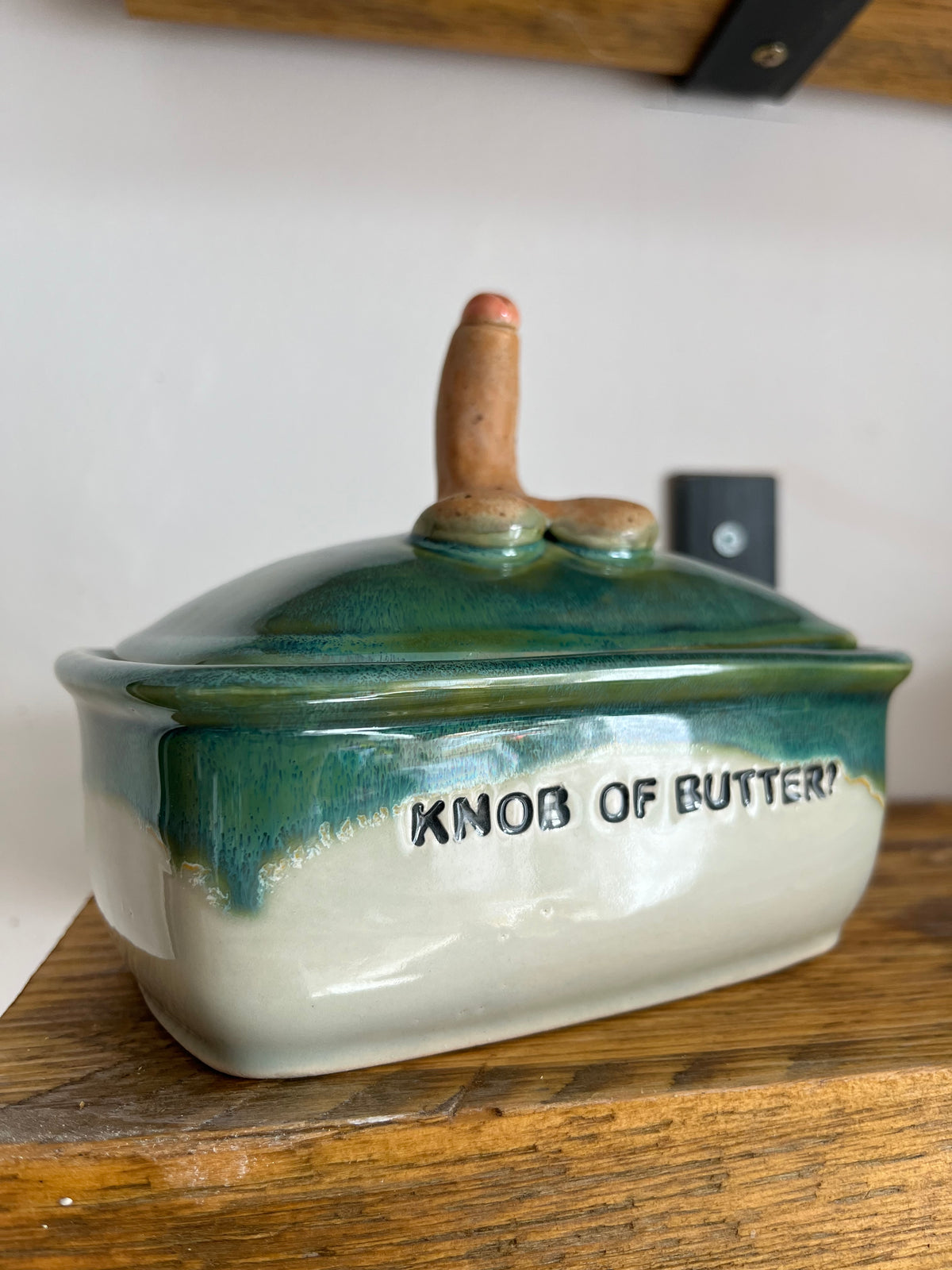 MADE TO ORDER Knob Butter Dish  (11-13 weeks)