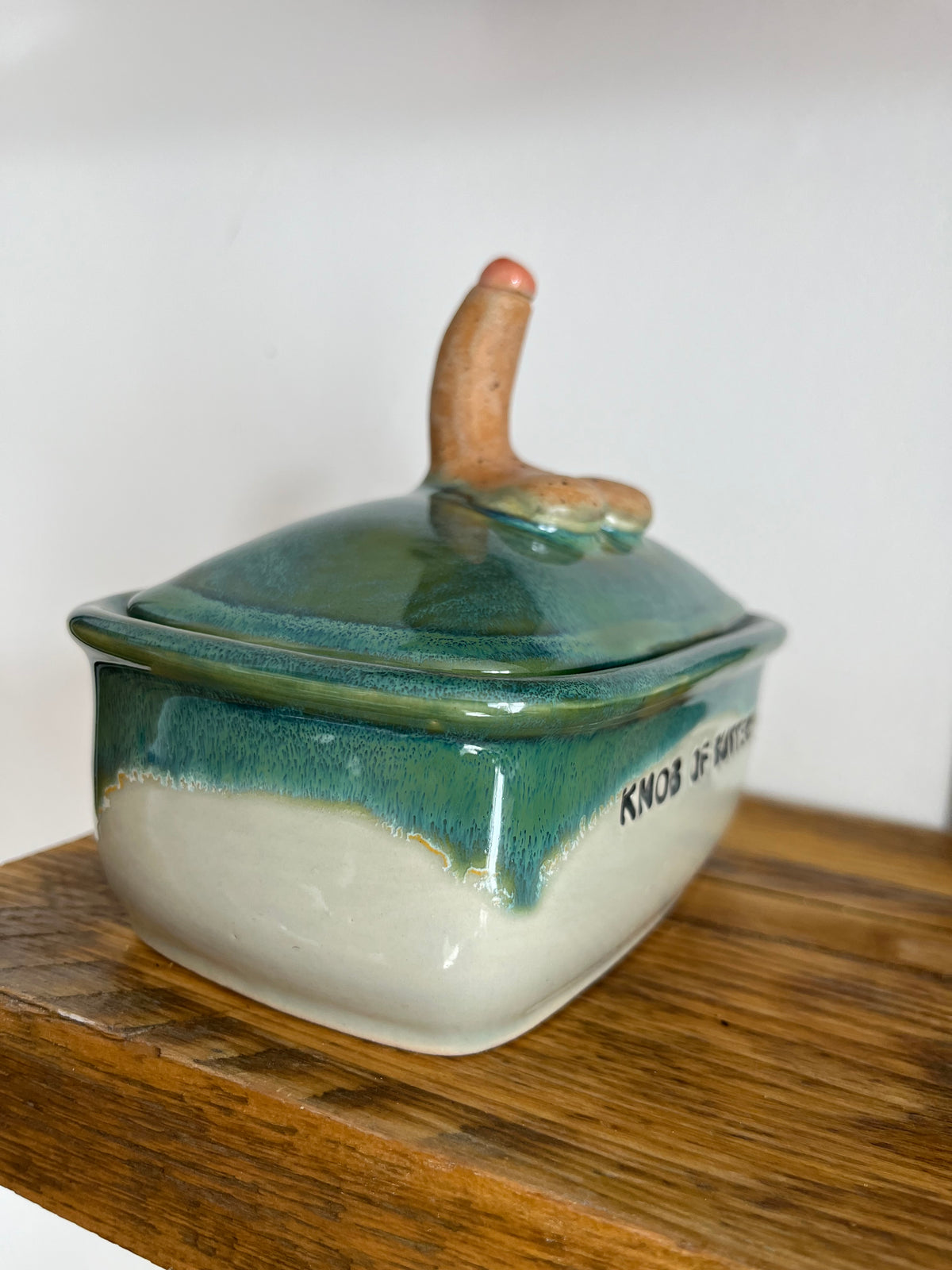 MADE TO ORDER Knob Butter Dish  (11-13 weeks)