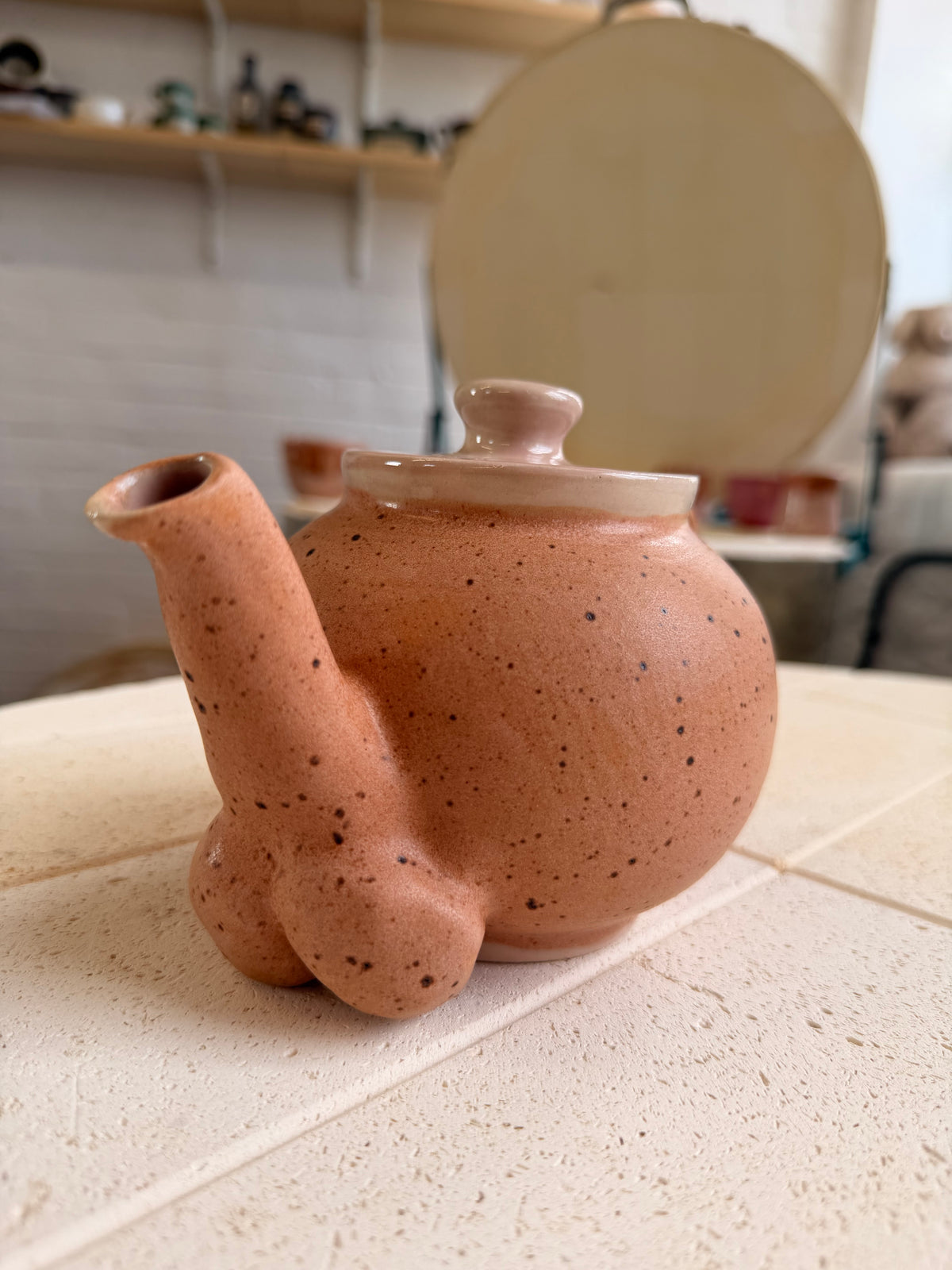 Tosspot Teapot - Nude