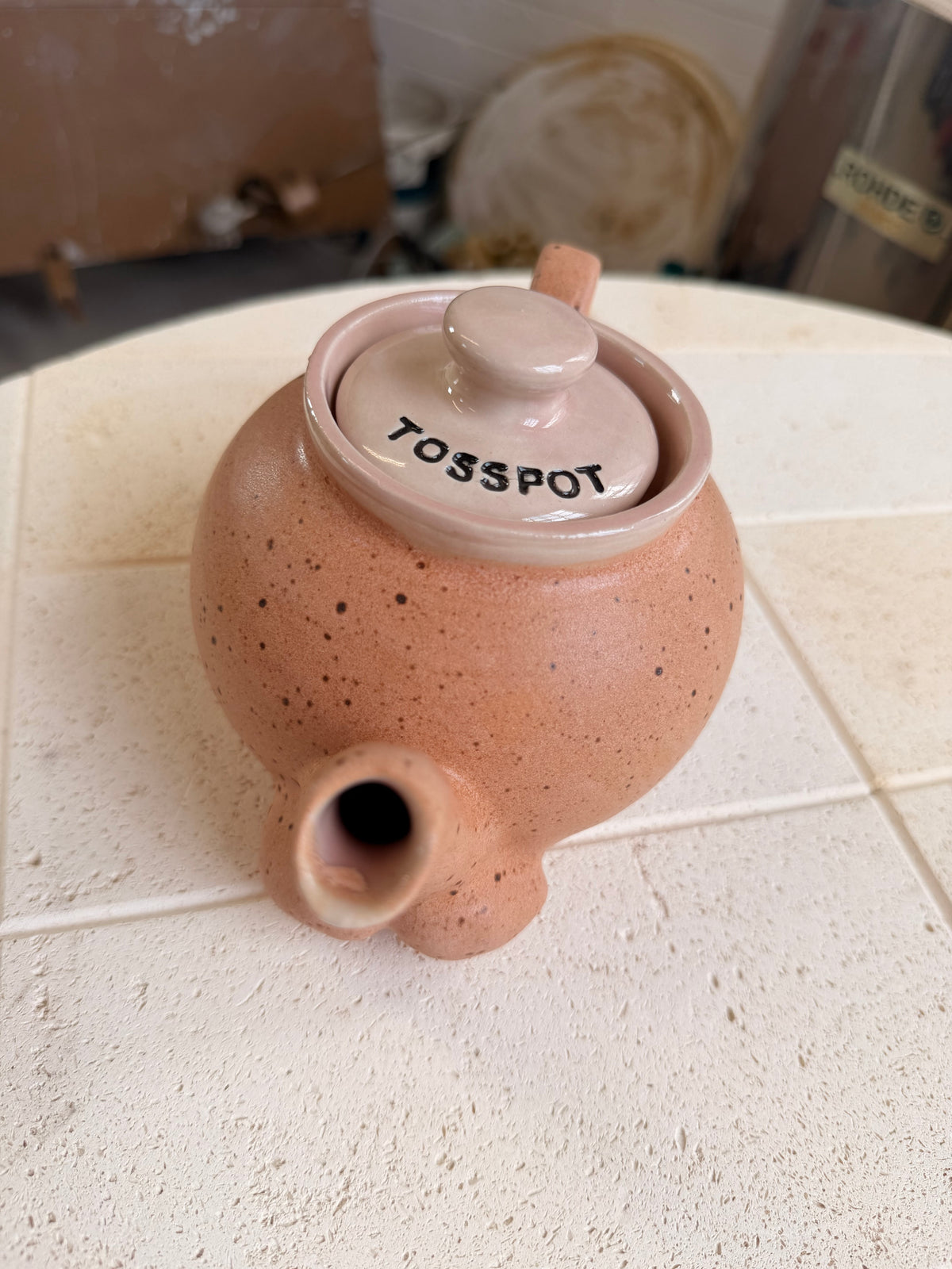Tosspot Teapot - Nude