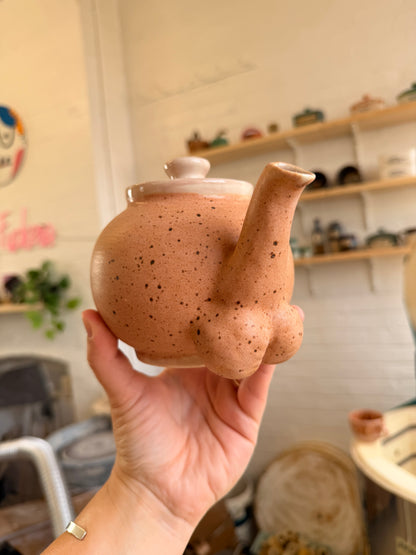Tosspot Teapot - Nude